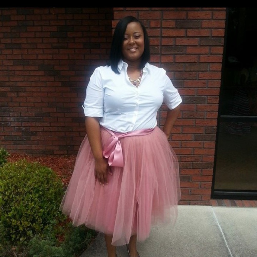 Dusty rose mauve midi tulle skirt tutu